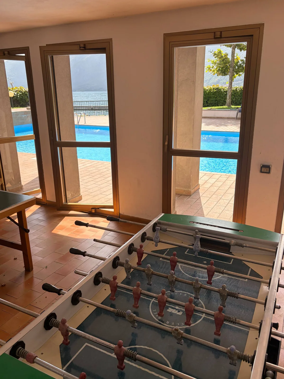 Il calcio balilla della residenza